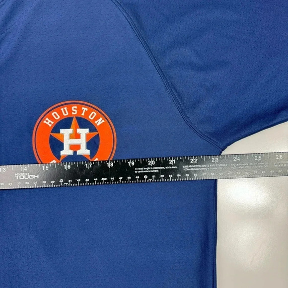 Houston Astros Men’s Baseball‎ Navy Blue Jersey HEB NWT Size Large - Picture 10 of 11